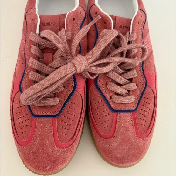 NWOT Alohas TB.490 Rife Pink Leather Sneakers Size 39/8-8.5 Women’s - Picture 5 of 15